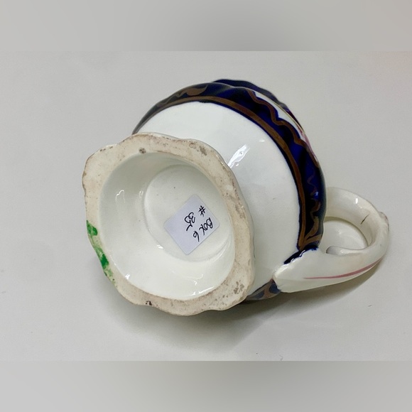 1830s Vintage Gaudy Welsh CHINOISSERIE Pattern Lustre Staffordshire Creamer Jug - Picture 10 of 16